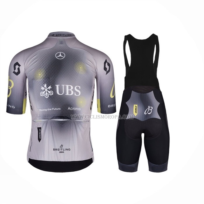 2023 Ropa Ciclismo Q36.5 Gris Negro Mangas Cortas y Culotte Corto